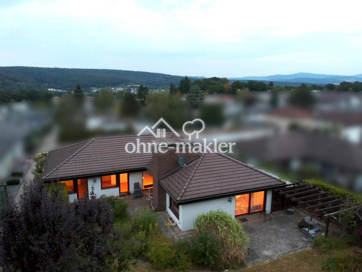 Gartenseite mit Taunusblick