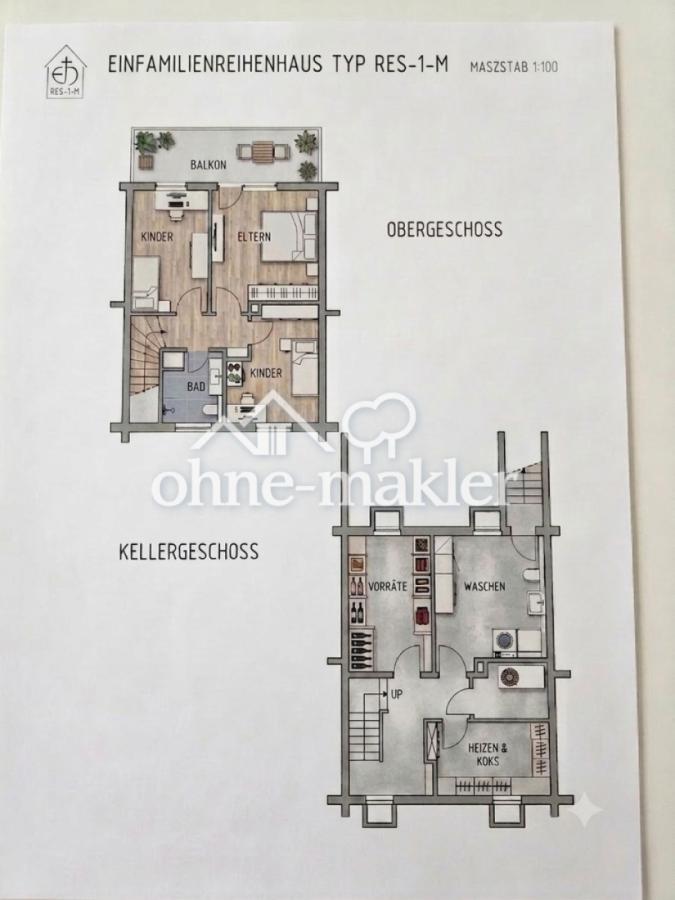 Grundriss 1. OG Keller