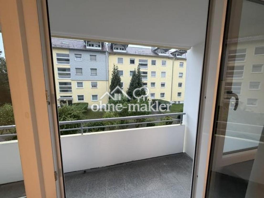 Blick auf Südbalkon