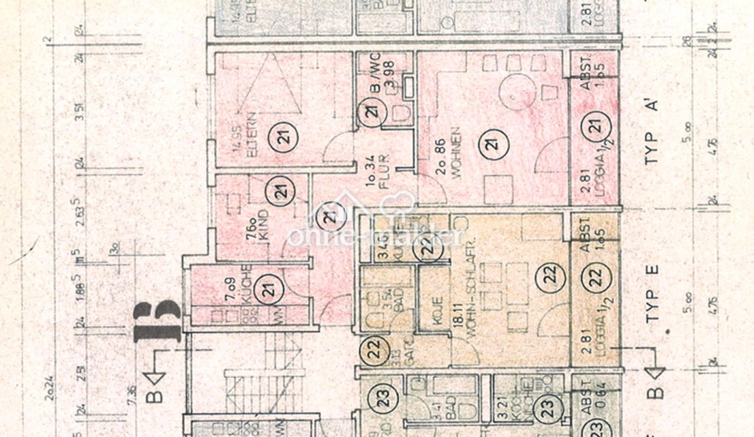 Grundriss Wohnung 21
