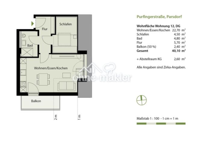 Grundriss WE 12