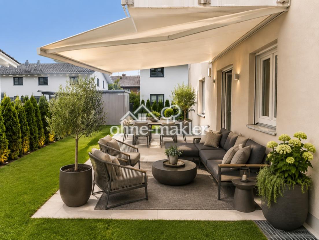 Terrasse mit Garten