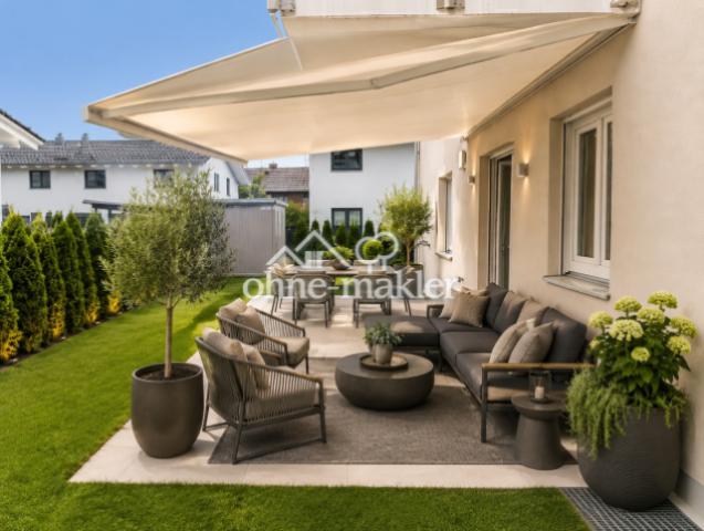 Terrasse mit Garten