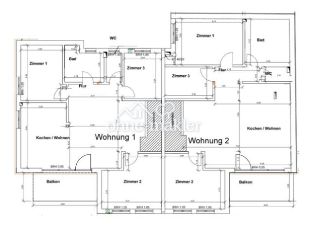 Whg 1+2: Grundriss OG