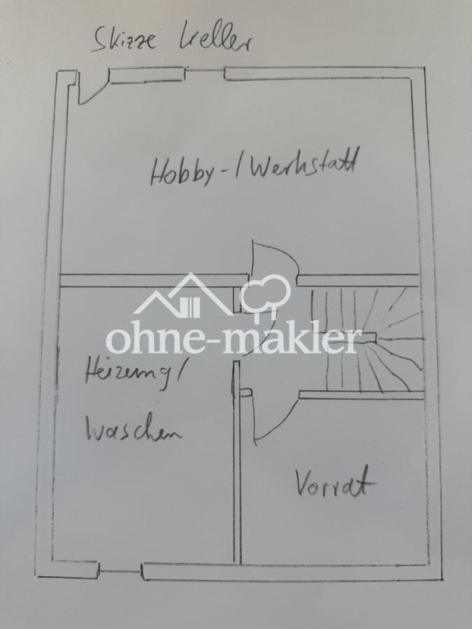 Skizze Grundriss Keller