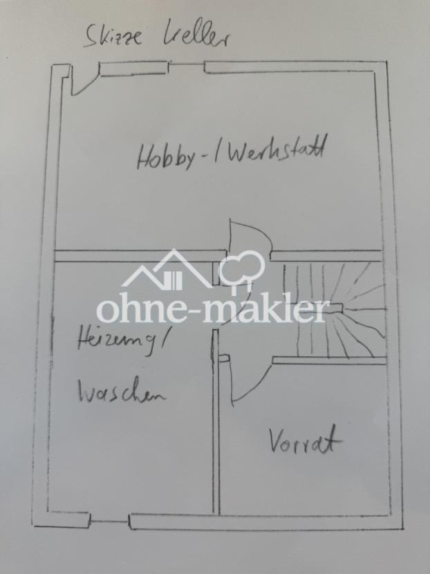 Skizze Grundriss Keller