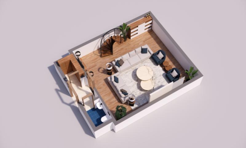 Grundriss Kaminzimmer 3.Og