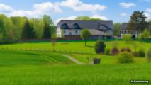 KI-Visualisierung – Blick zum Haus