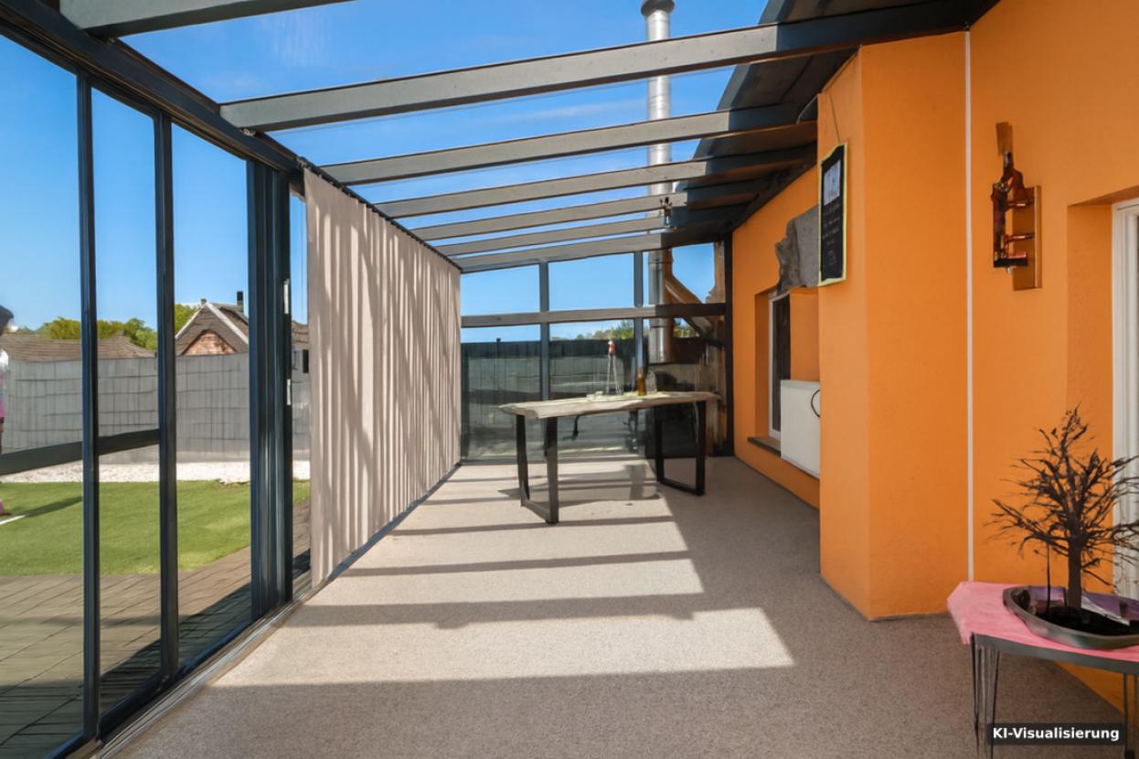KI-Visualisierung – Wintergarten Dachterrasse (1)