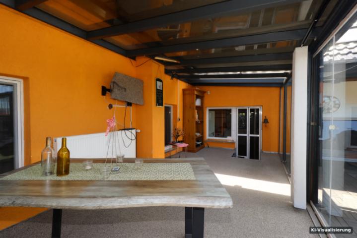 KI-Visualisierung – Wintergarten Dachterrasse (2)