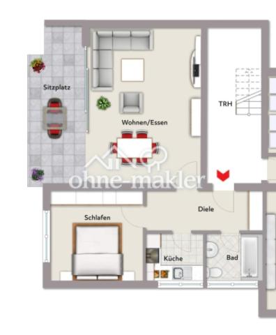 Grundriss (eingenordet)
