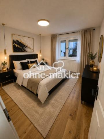Schlafzimmer möbliert