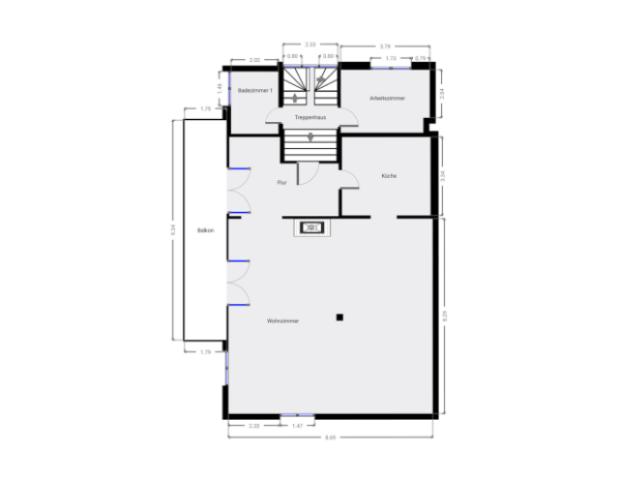 Grundriss Skizze 1. OGo