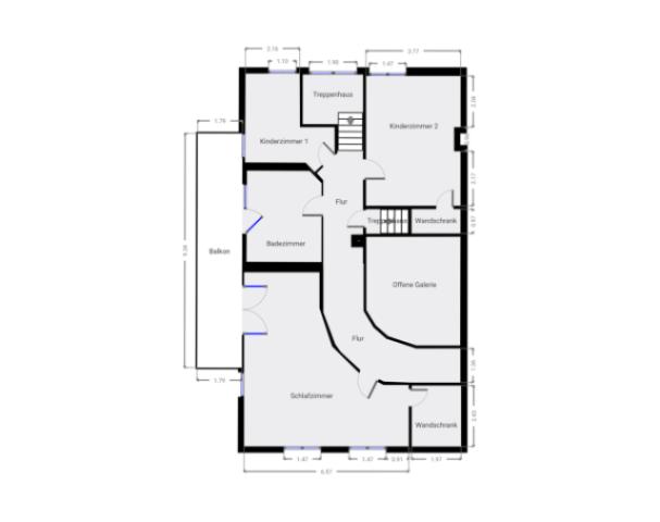 Grundriss Skizze 2. OG