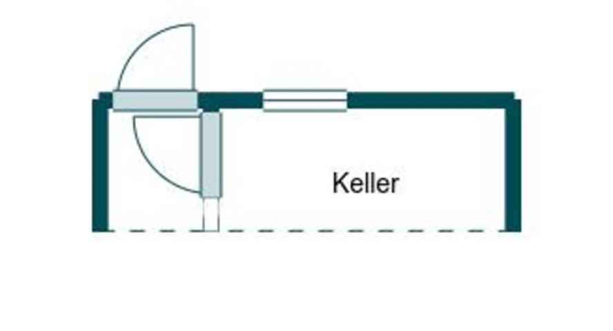 Grundriss Skizze Kellerabteil