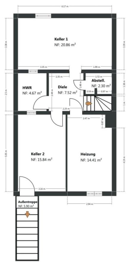Grundriss Skizze UG