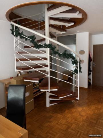 KI-Visualisierung – Wendeltreppe