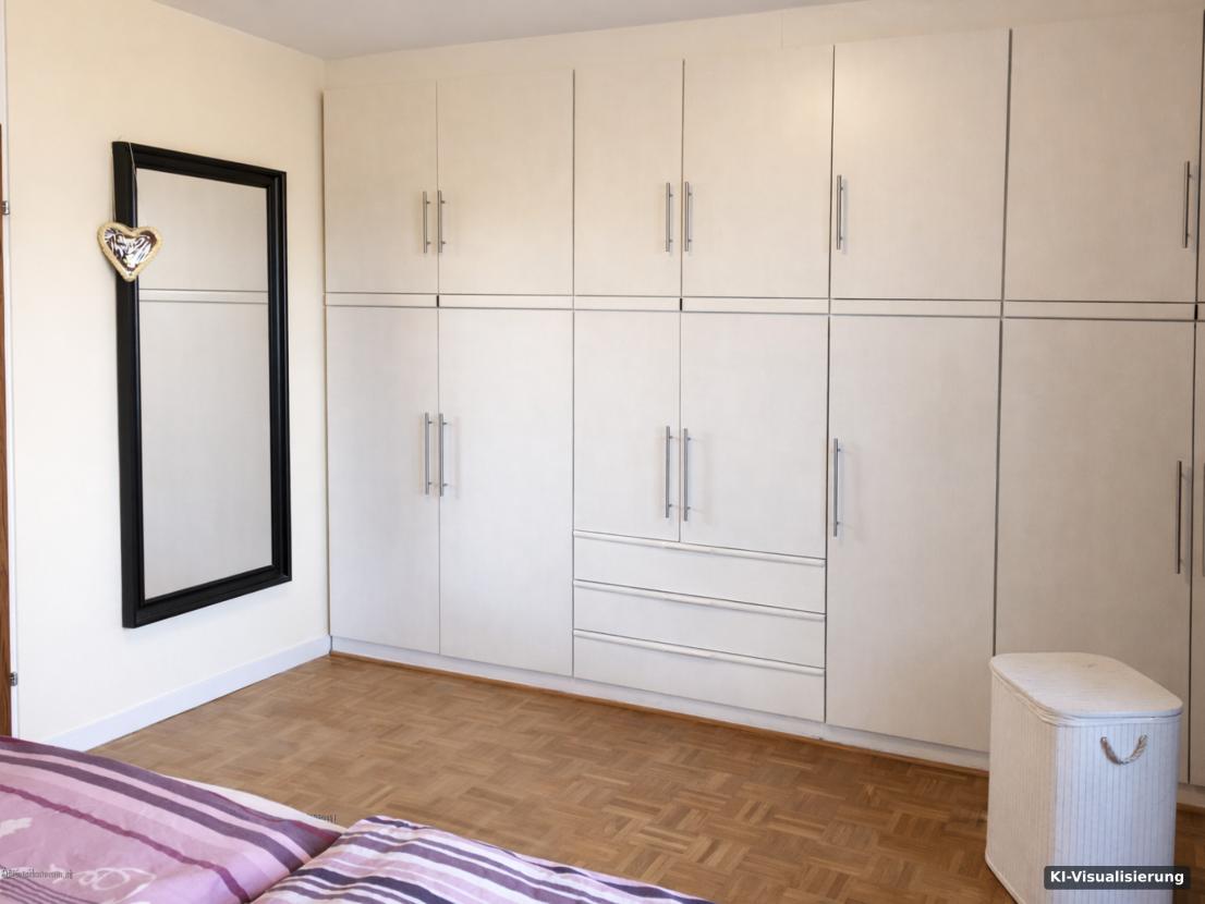 KI-Visualisierung – Einbauschrank Schlafzimmer