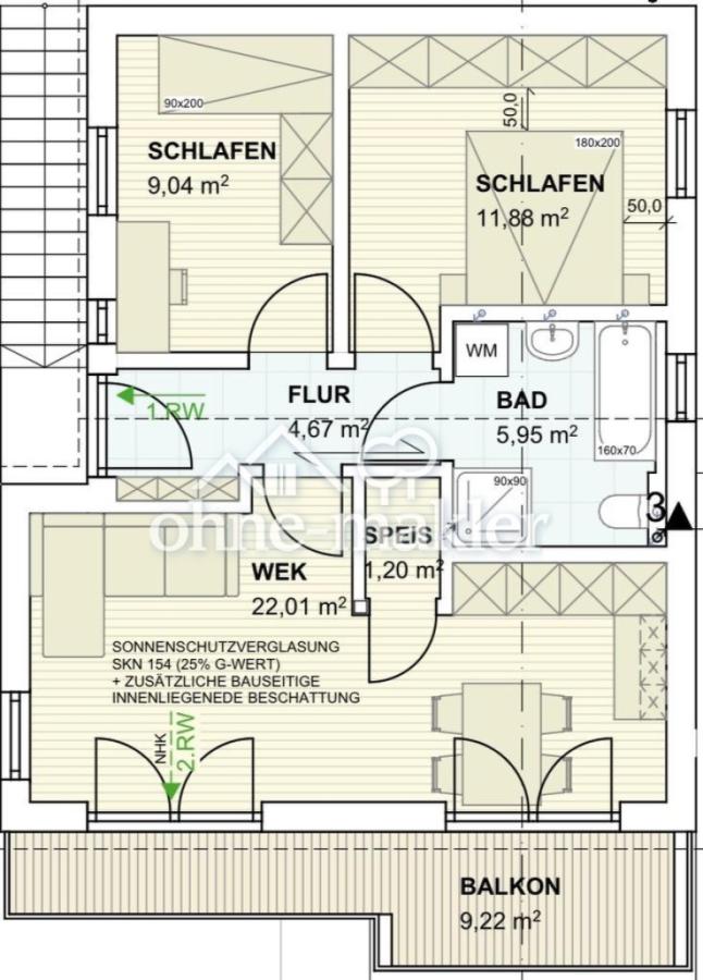Grundriss Wohnung