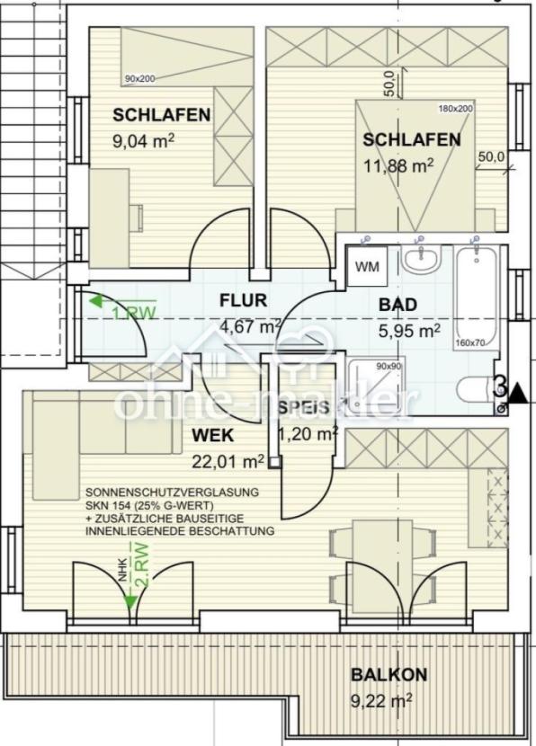 Grundriss Wohnung