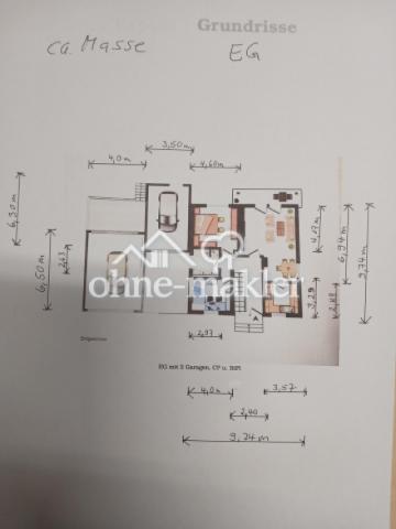 Plan, EG mit 2 Garagen
