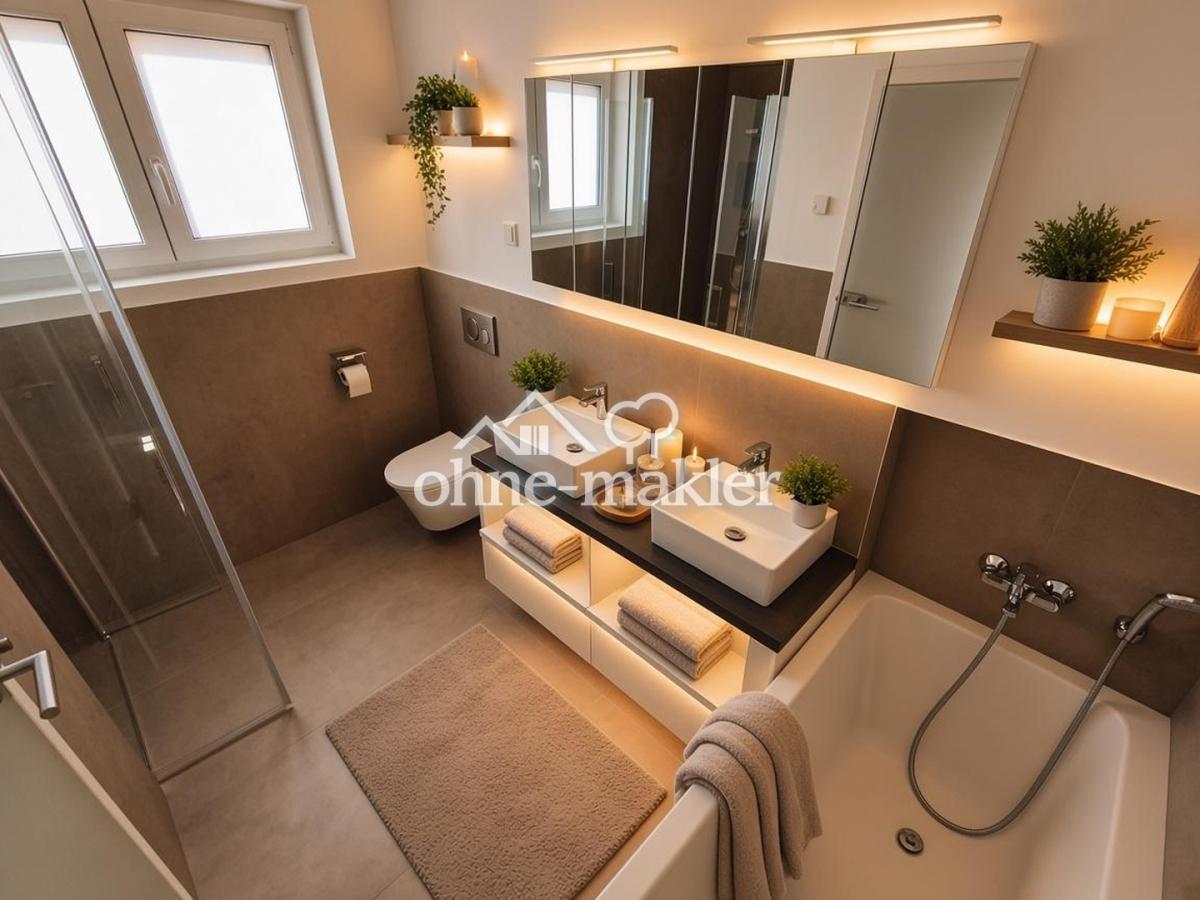 1OG: Badewanne inklusive