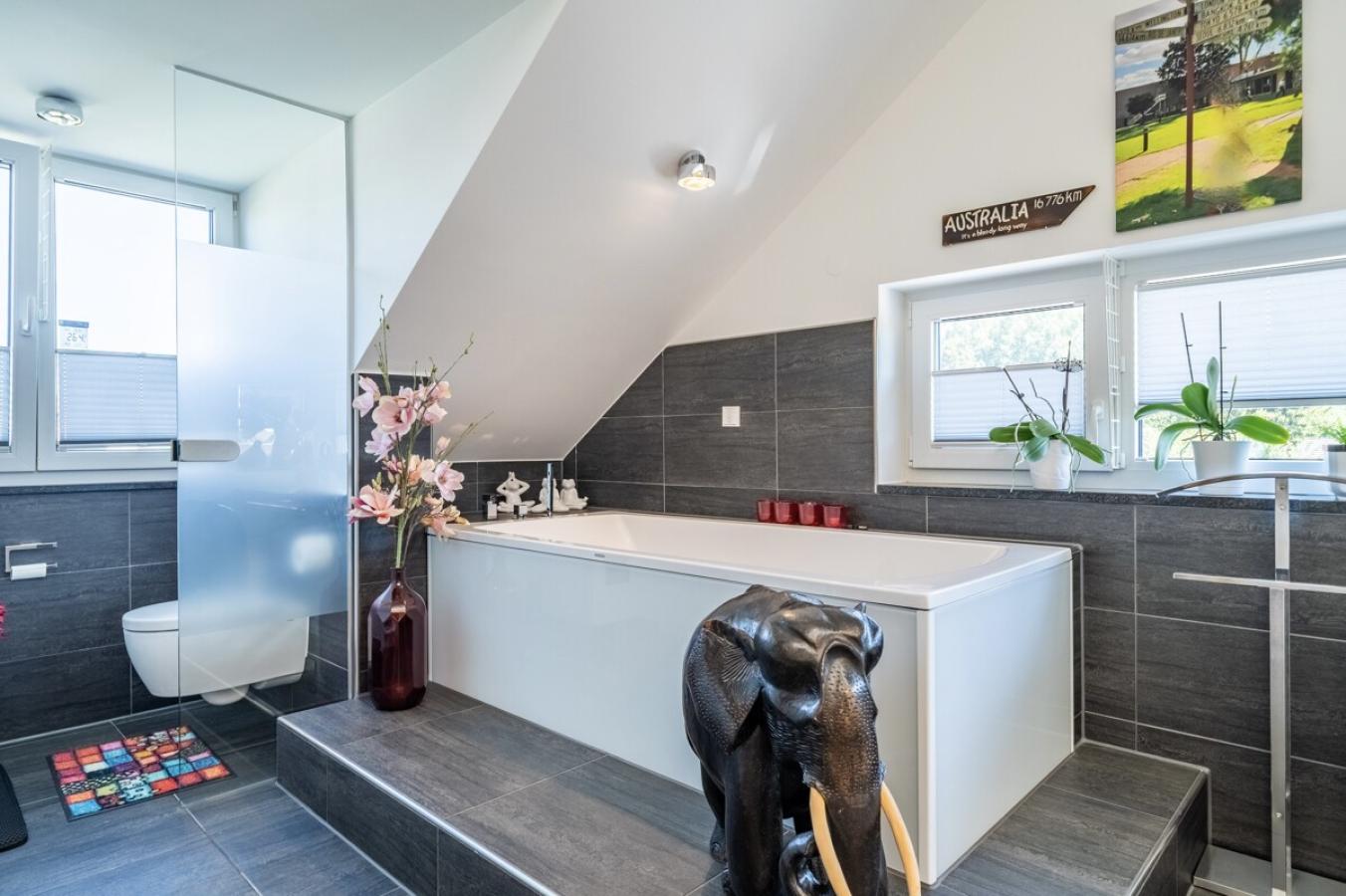 Tageslicht-Badezimmer