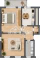 Grundriss der Wohnung 