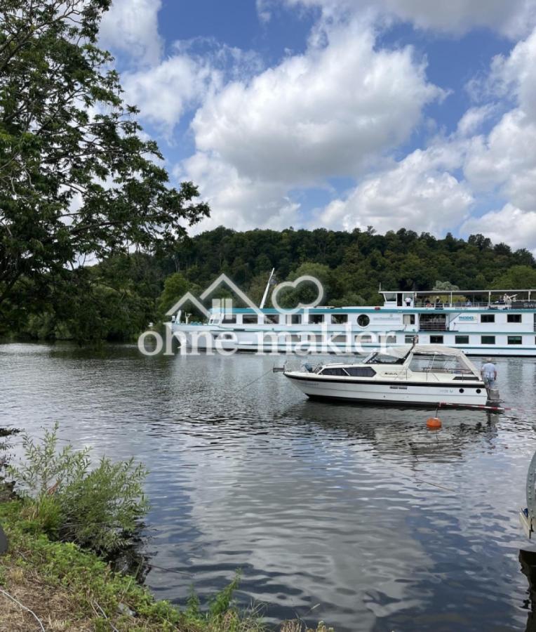 Flusskreuzfahrer am Neckarufer