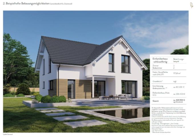 Bebauungsbeispiel Einfamilienhaus