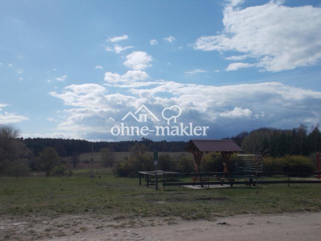 Blick vom Dorf zum Forsthaus