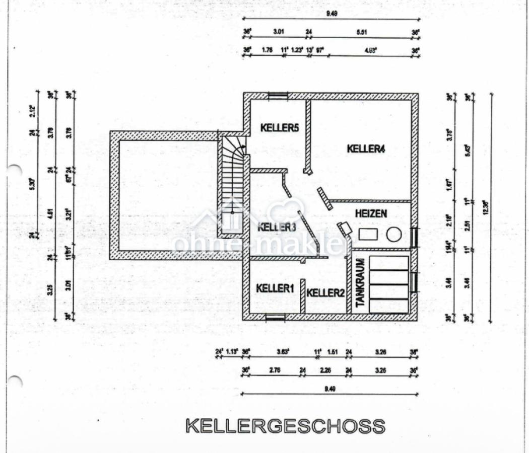 Grundriss Keller