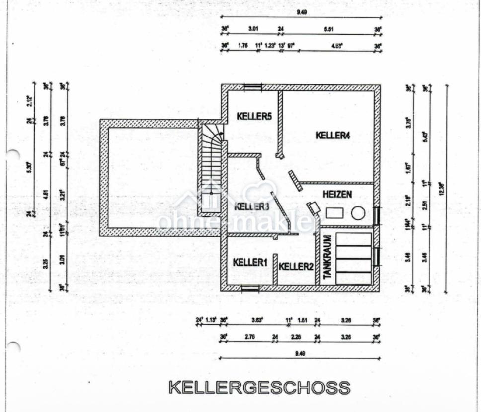 Grundriss Keller