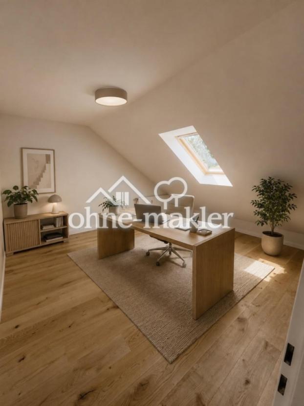 Büro-virtuell möbeliert