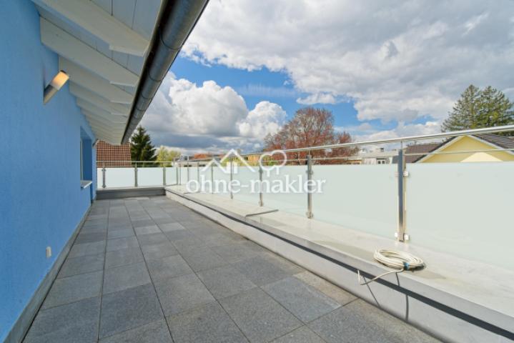 große Süd / West Dachterrasse
