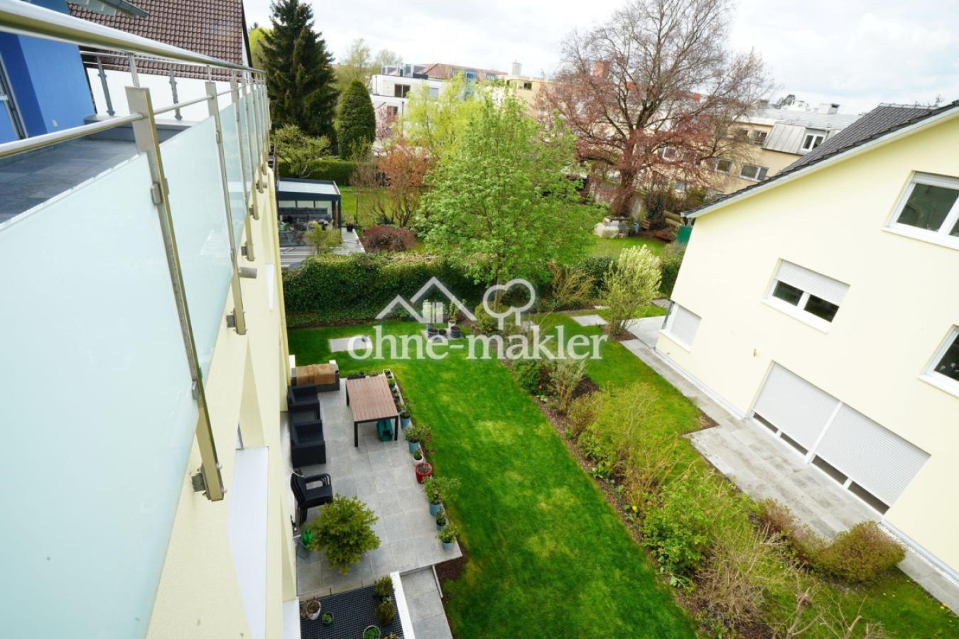 Blick vom Balkon