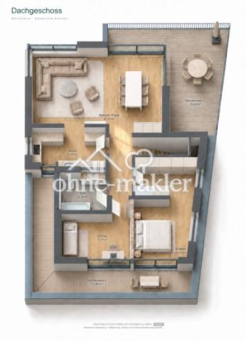 3D - Grundriss / Isometrie DG