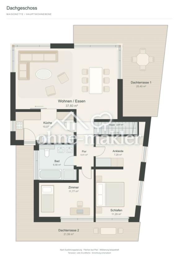 Schematischer Grundriss DG