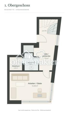Schematischer Grundriss OG