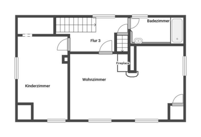 Grundriss Skizze 1.OG