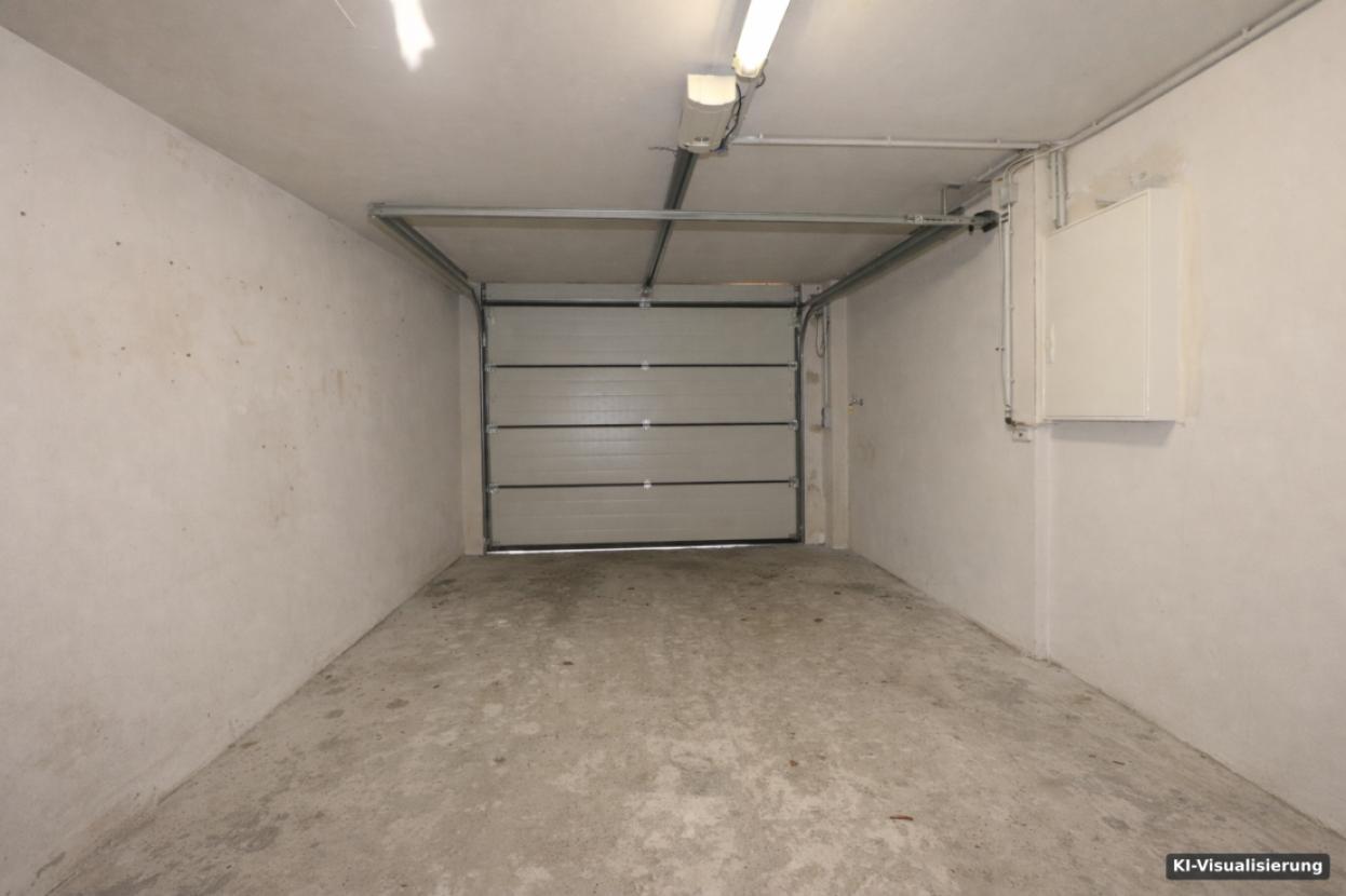 KI-Visualisierung – Garage mit Torantrieb