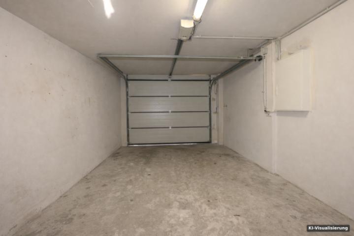 KI-Visualisierung – Garage mit Torantrieb