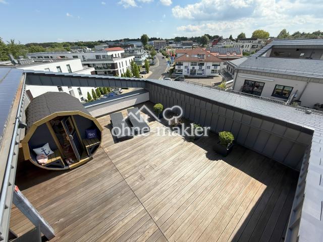 Dachterrasse + Fasssauna