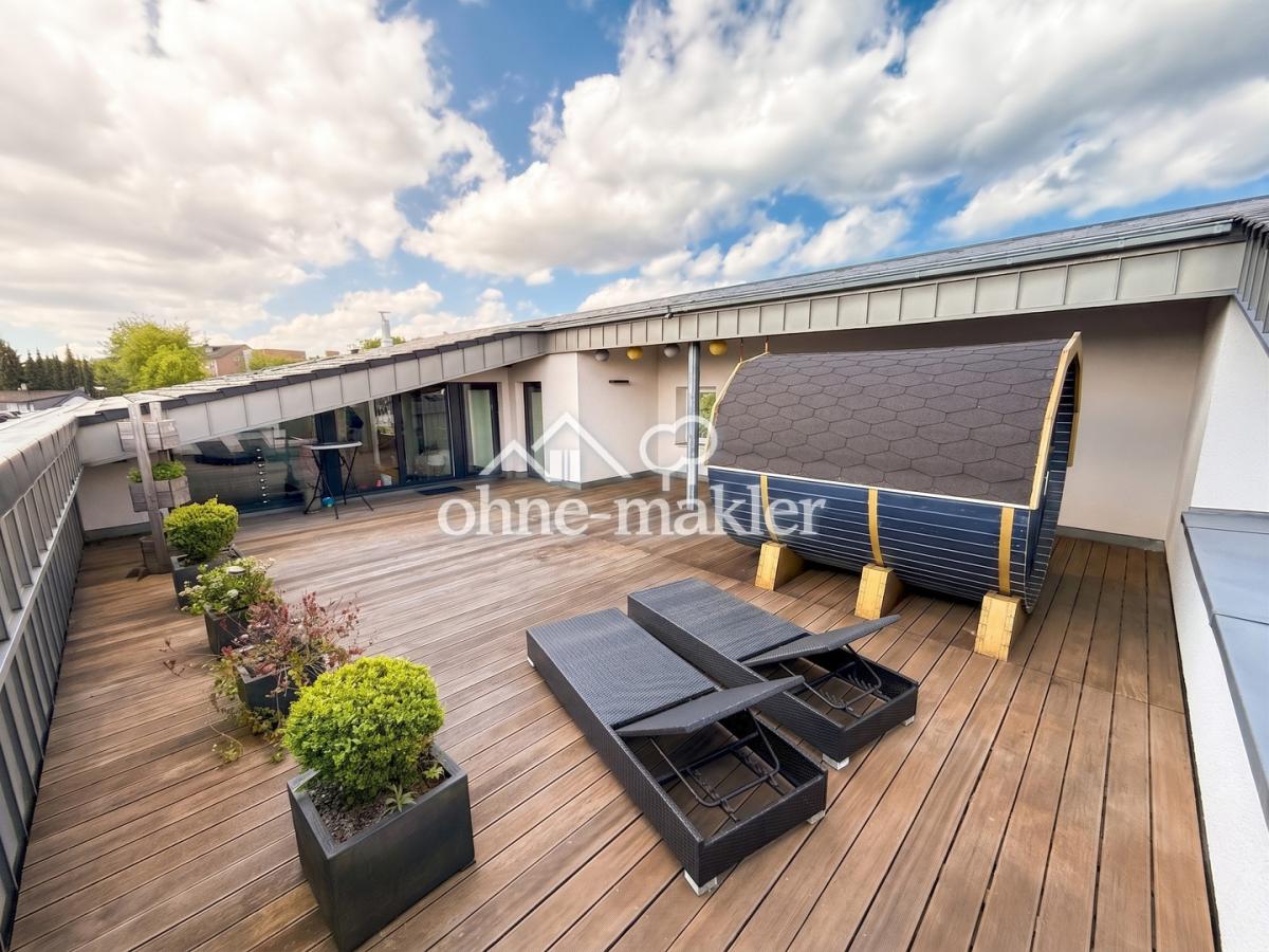 Dachterrasse + Fasssauna