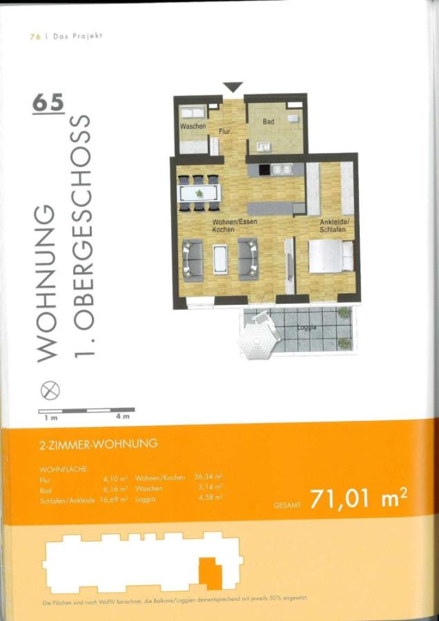 Grundriss WE 65