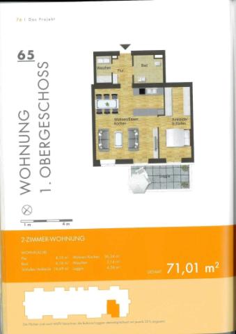 Grundriss WE 65