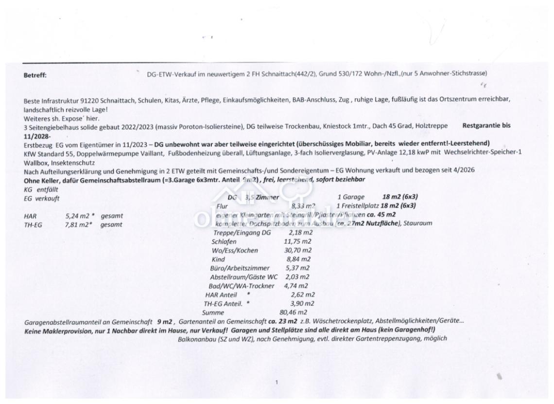Zimmer OG qm