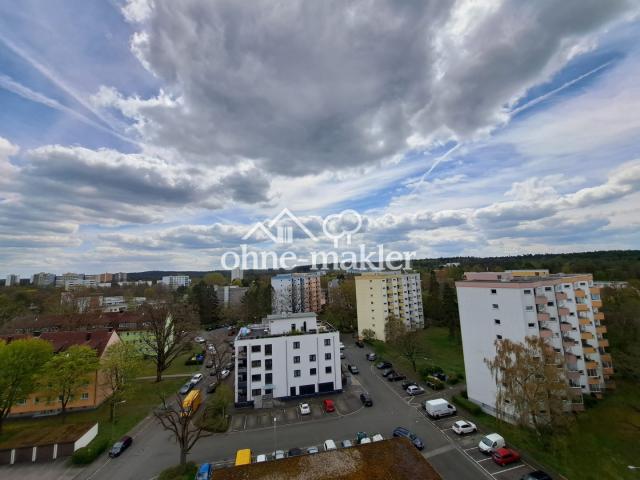 Blick vom Balkon