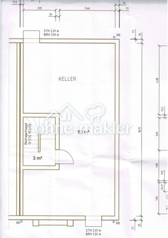 Grundriss Keller