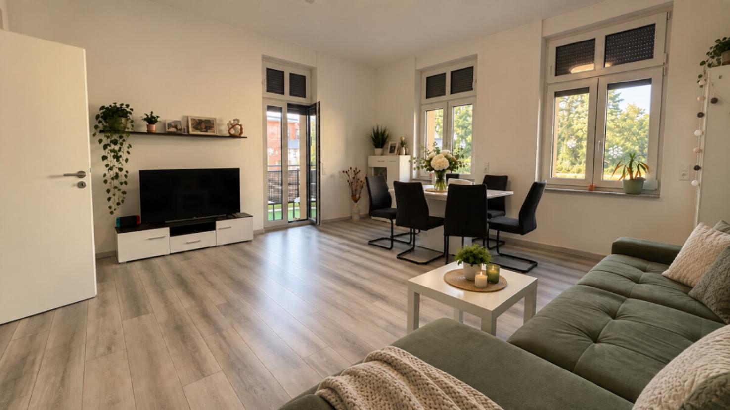 Wohnzimmer (digital aufgeräumte Darstellung)